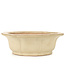 Round beige Reiho, second generation bonsai pot - 285 x 285 x 95 mm