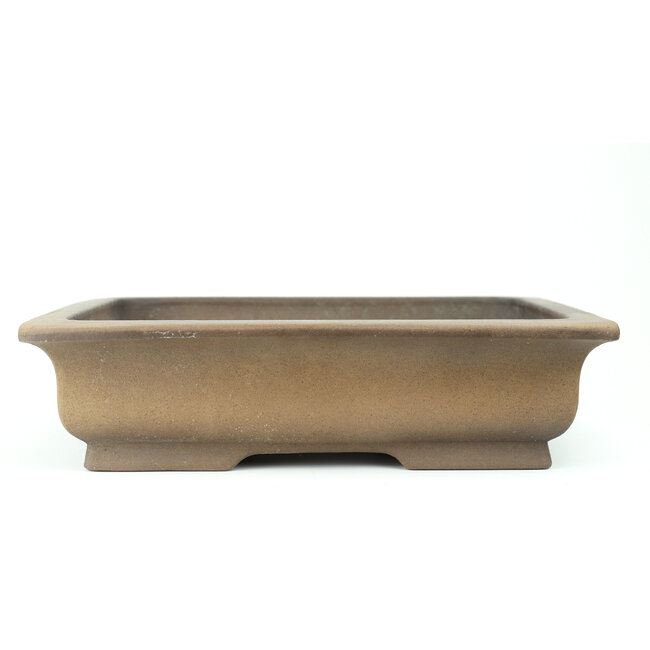 Maceta de bonsai Shoko rectangular sin esmaltar - 312 x 252 x 80 mm