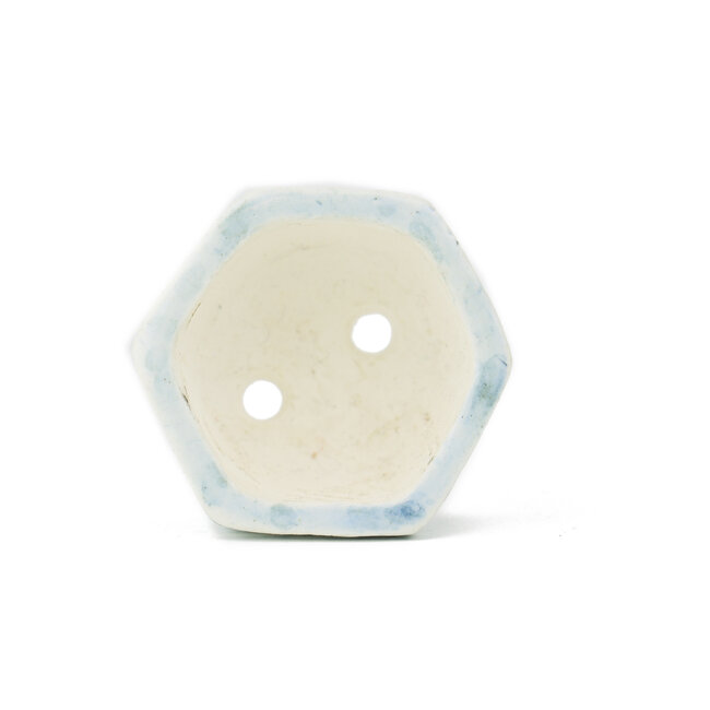 Pot à bonsaï hexagonal multicolore Higosanji - 25 x 25 x 12 mm