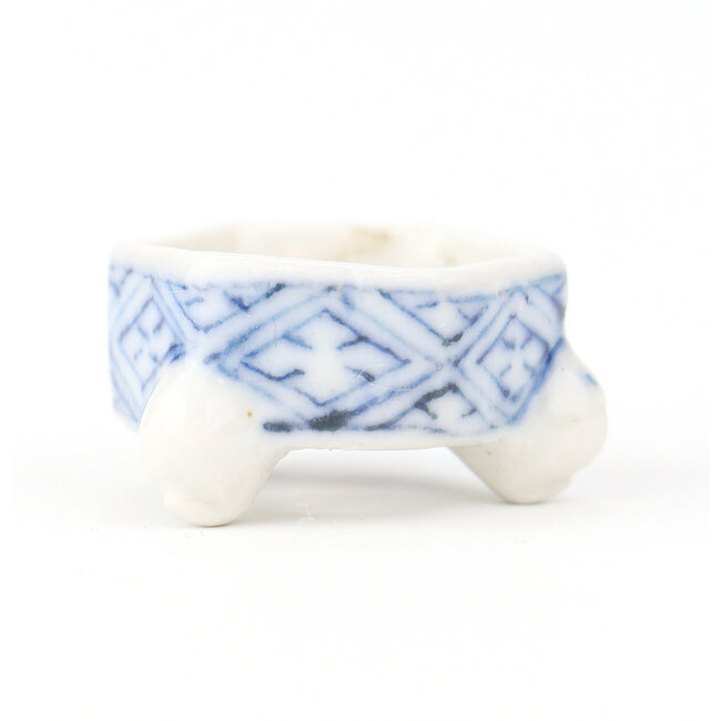 Pot à bonsaï Higosanji multicolore hexagonal - 17 x 17 x 9 mm