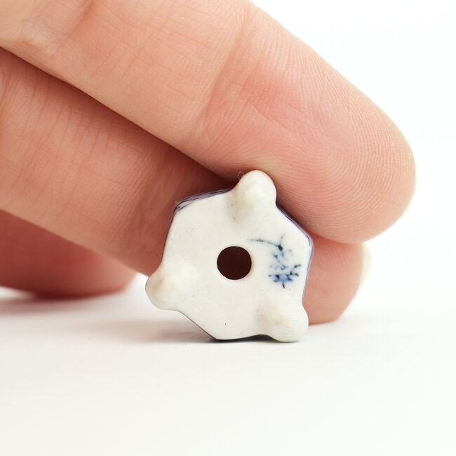 Zeshoekige veelkleurige Higosanji-bonsaipot - 17 x 17 x 9 mm