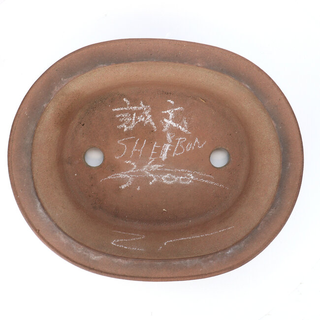 Vaso bonsai Sheibon ovale non smaltato - 285 x 235 x 80 mm