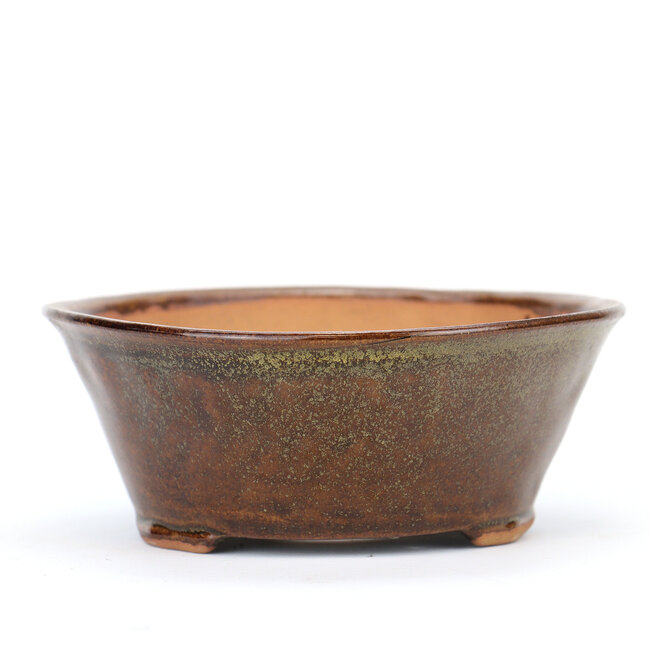 Vaso bonsai rotondo marrone - 115 x 115 x 50 mm