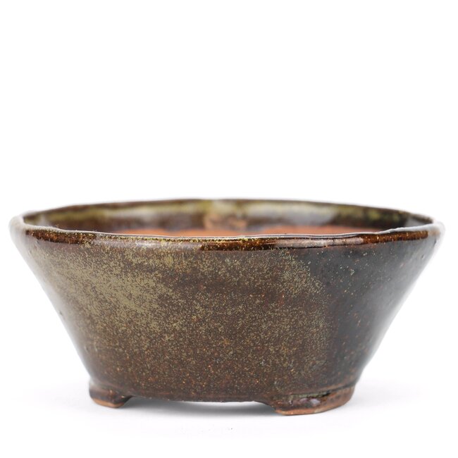 Pot à bonsaï rond brun Bonsaï - 110 x 110 x 50 mm