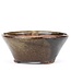 Round brown Bonsai bonsai pot - 110 x 110 x 50 mm