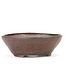 Round brown Bonsai bonsai pot - 110 x 110 x 40 mm