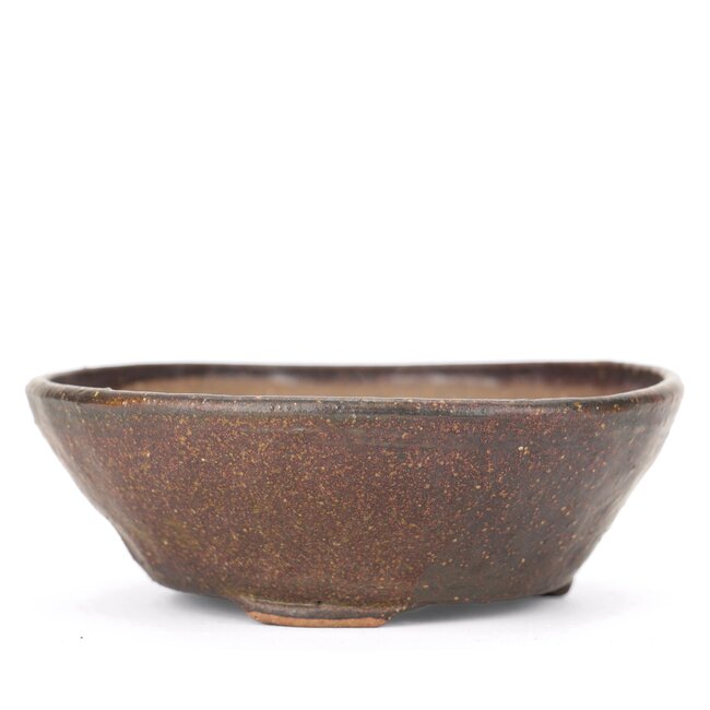 Ronde bruine Bonsai bonsai pot - 110 x 110 x 40 mm