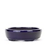 Pot à bonsaï ovale bleu Yozan - 92 x 80 x 25 mm