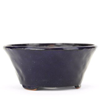 Bonsai 120 mm round blue bonsai pot by Bonsai, Japan