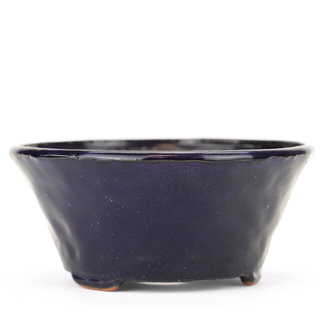 Ronde blauwe Bonsai bonsai pot - 120 x 120 x 55 mm