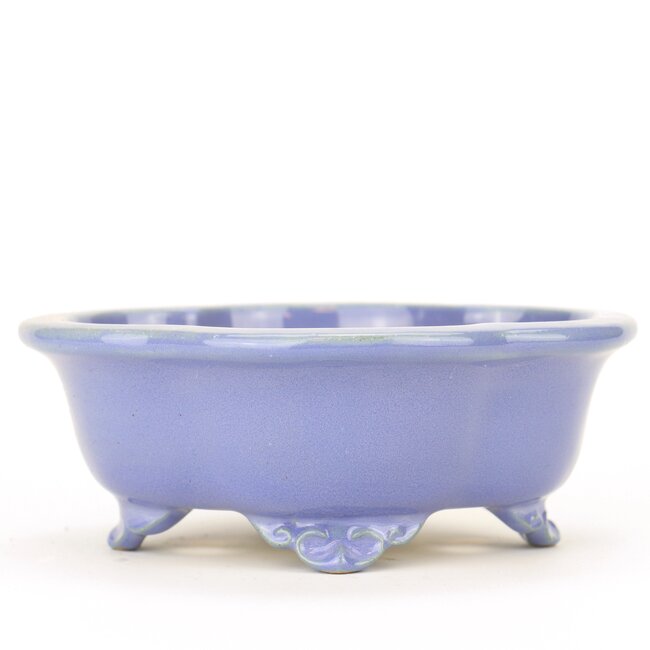 Mokko blue Shouzan bonsai pot - 130 x 115 x 50 mm