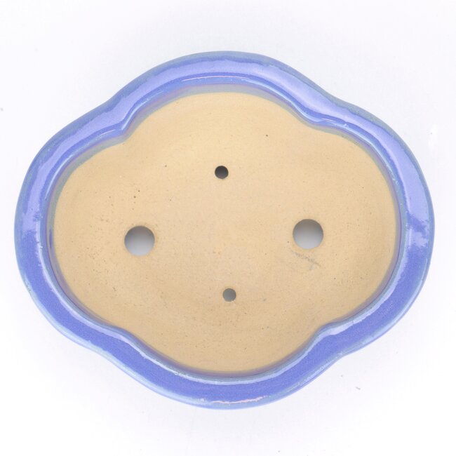 Pot à bonsaï Shouzan Mokko bleu - 130 x 115 x 50 mm