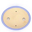 Ovale blaue Shouzan-Bonsaischale - 105 x 85 x 25 mm