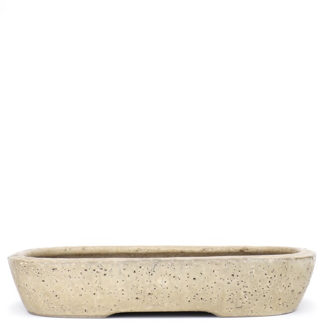 Vaso bonsai rettangolare beige di Shuhou - 350 x 265 x 63 mm