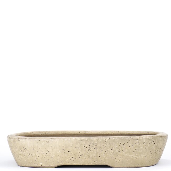 Vaso bonsai rettangolare beige di Shuhou - 350 x 265 x 63 mm