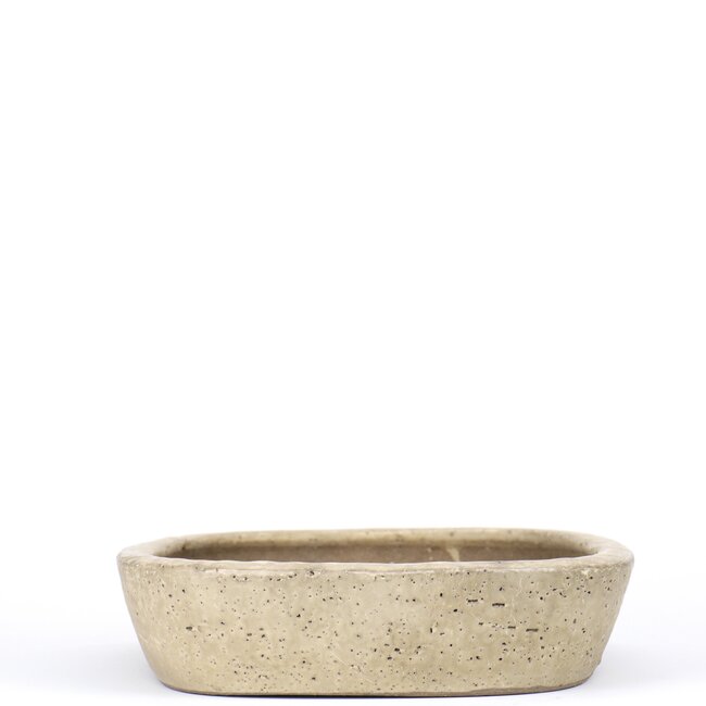 Rechteckiger beiger Bonsai-Topf von Shuhou - 350 x 265 x 63 mm