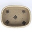 Rectangular beige bonsai pot by Shuhou - 350 x 265 x 63 mm