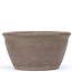 Round unglazed bonsai pot by Yamaaki - 215 x 215 x 115 mm