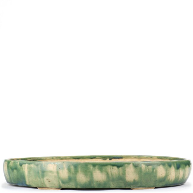 Oval multicolor bonsai pot - 415 x 290 x 60 mm