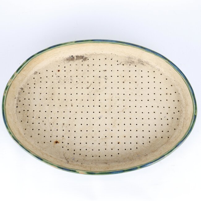 Pot à bonsaï ovale multicolore - 415 x 290 x 60 mm