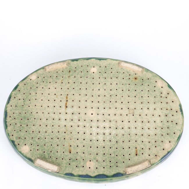 Oval multicolor bonsai pot - 415 x 290 x 60 mm