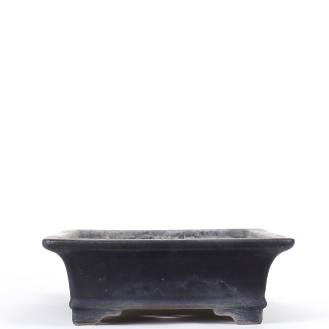 Rectangular blue bonsai pot by Reiho - 345 x 245 x 83 mm