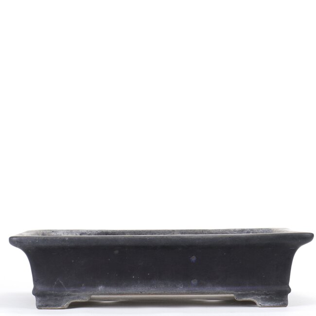 Rectangular blue bonsai pot by Reiho - 345 x 245 x 83 mm