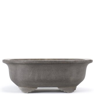 Yamaaki 340 mm mokko grey bonsai pot by Yamaaki, Tokoname, Japan