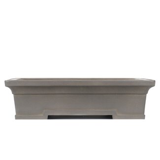  Yamaaki Maceta de bonsai rectangular sin esmaltar de 425 mm de Yamaaki, Tokoname, Japón