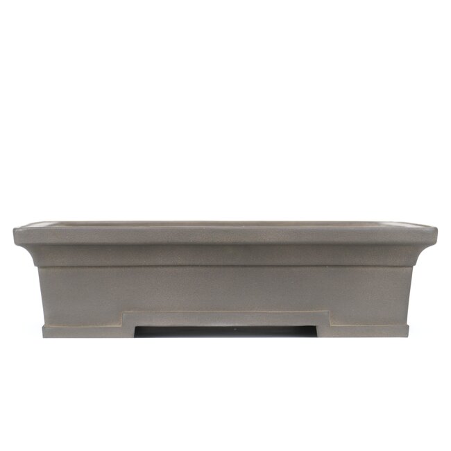 Rectangular unglazed bonsai pot by Yamaaki - 425 x 315 x 115 mm