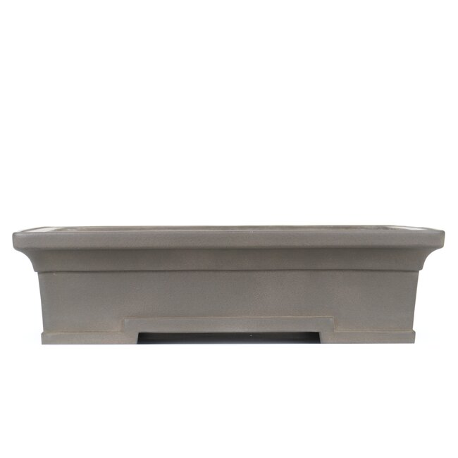 Rectangular unglazed bonsai pot by Yamaaki - 425 x 315 x 115 mm