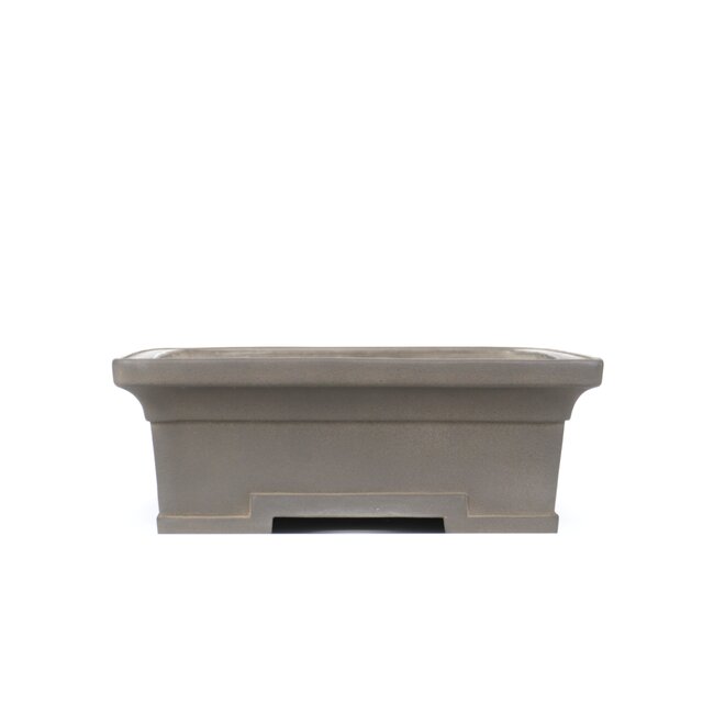 Rectangular unglazed bonsai pot by Yamaaki - 425 x 315 x 115 mm