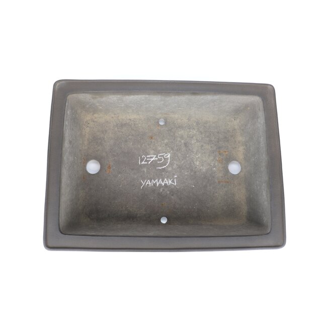 Rechthoekige ongeglazuurde bonsaipot van Yamaaki - 425 x 315 x 115 mm