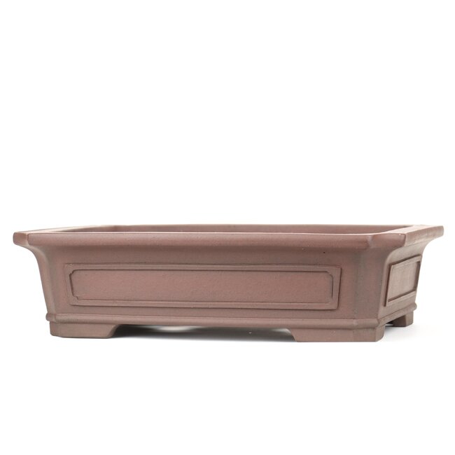 Vaso bonsai rettangolare non smaltato di Yamaaki - 360 x 285 x 100 mm