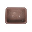 Maceta de bonsai rectangular sin esmaltar de Yamaaki - 360 x 285 x 100 mm