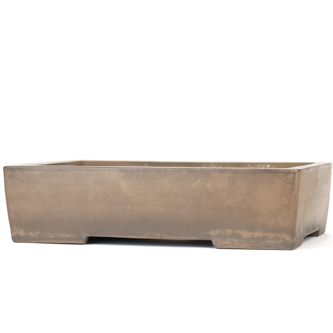 Pot à bonsaï rectangulaire non émaillé par Kataoka - 375 x 290 x 95 mm