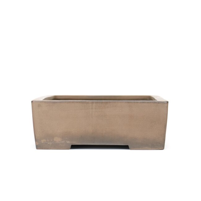 Rectangular unglazed bonsai pot by Kataoka - 375 x 290 x 95 mm