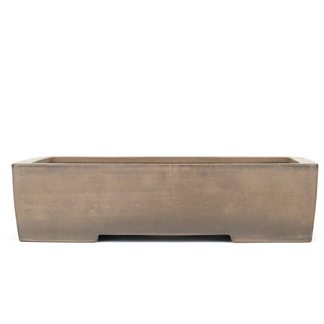 Pot à bonsaï rectangulaire non émaillé par Kataoka - 375 x 290 x 95 mm