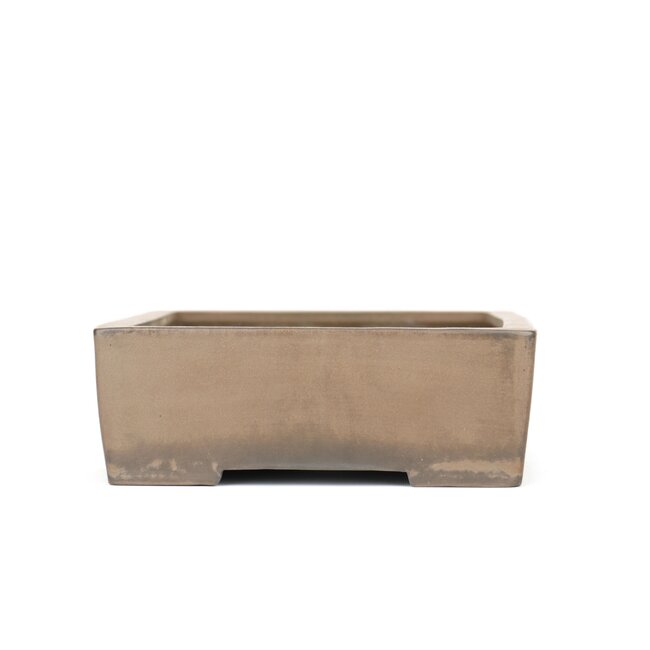 Pot à bonsaï rectangulaire non émaillé par Kataoka - 375 x 290 x 95 mm