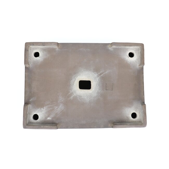 Pot à bonsaï rectangulaire non émaillé par Kataoka - 375 x 290 x 95 mm