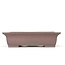 Rectangular unglazed bonsai pot by Yamaaki - 375 x 395 x 100 mm