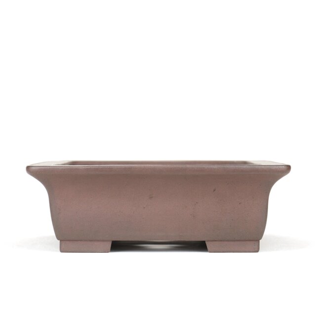 Vaso bonsai rettangolare non smaltato di Yamaaki - 375 x 395 x 100 mm