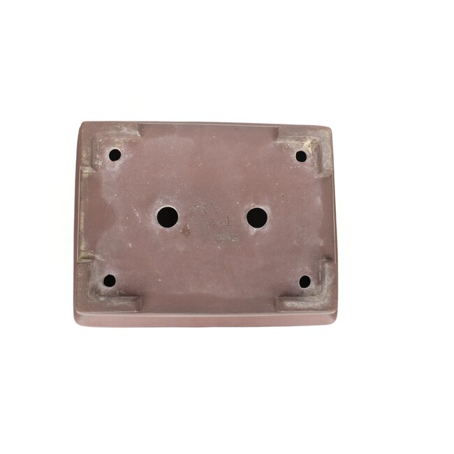Pot à bonsaï rectangulaire non émaillé Yamaaki - 375 x 395 x 100 mm