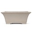 Rectangular unglazed bonsai pot by Seibun - 255 x 212 x 100 mm