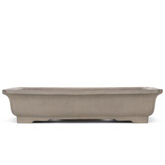 Seibun 470 mm rectangular unglazed bonsai pot by Seibun, Japan