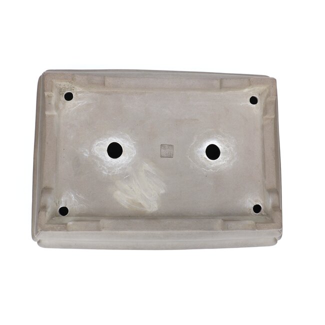 Pot à bonsaï rectangulaire non émaillé Seibun - 470 x 340 x 100 mm