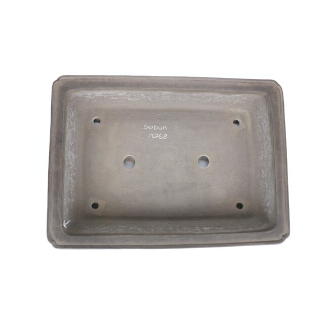 Maceta de bonsai rectangular sin esmaltar de Seibun - 470 x 340 x 100 mm
