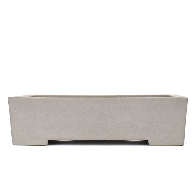 Rectangular unglazed bonsai pot by Kisen - 390 x 310 x 105 mm