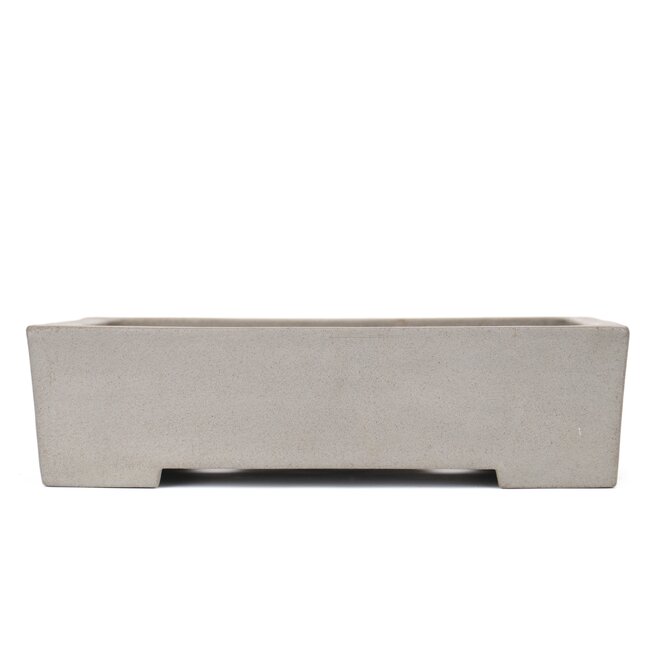 Rectangular unglazed bonsai pot by Kisen - 390 x 310 x 105 mm