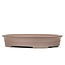 Oval unglazed bonsai pot by Kisen - 415 x 435 x 75 mm